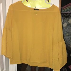 Rue 21 mustard yellow blouse